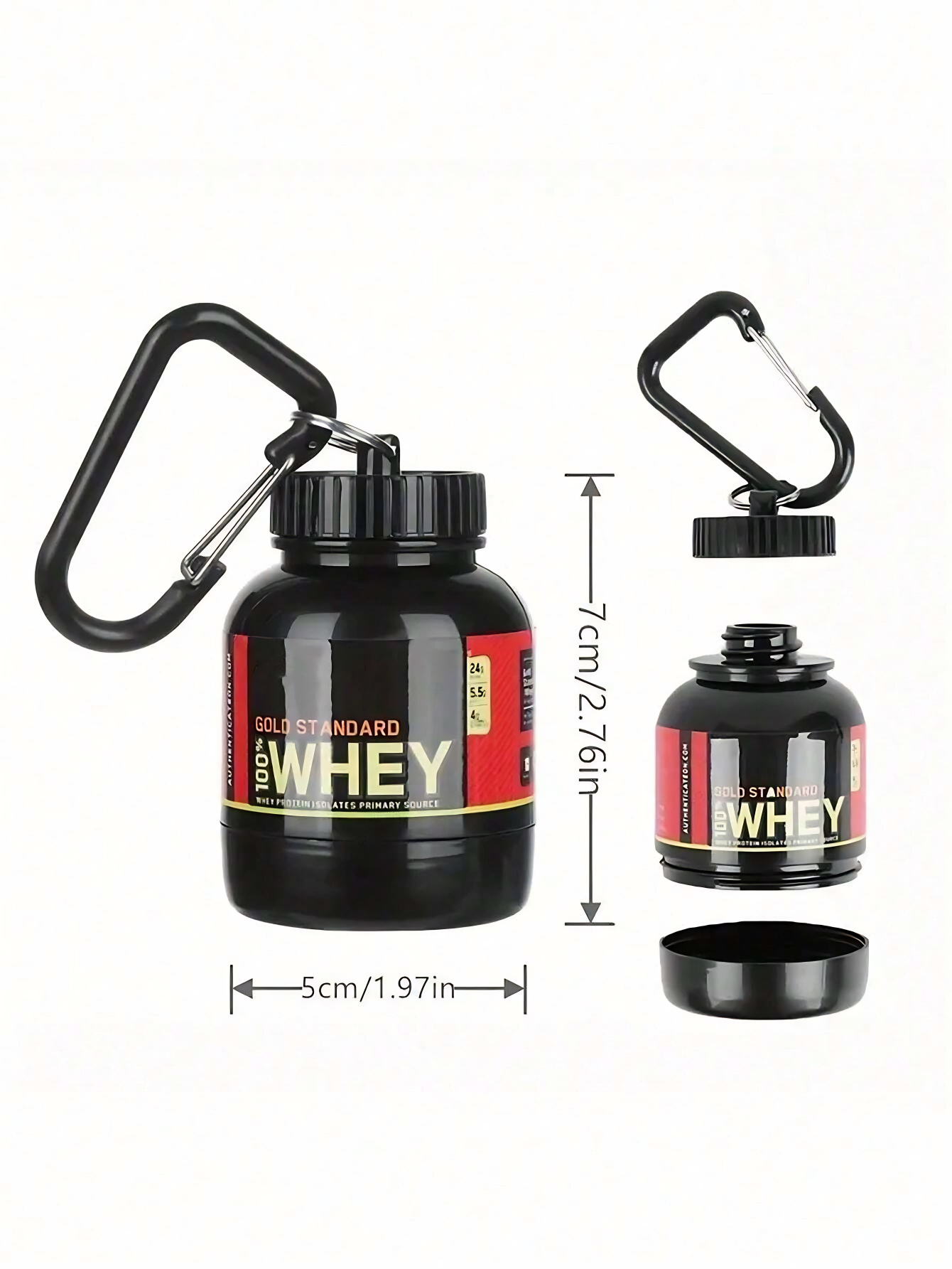 Nuvano MiniFuel 100 Protein Pod Bottle Keychain