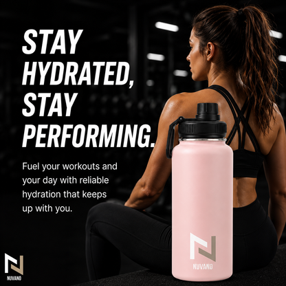 Nuvano Insulated 900ml Stainless Steel Water Bottle