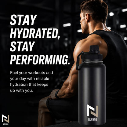 Nuvano Insulated 900ml Stainless Steel Water Bottle