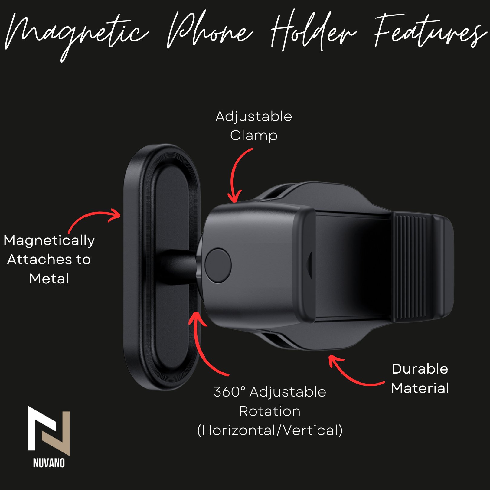 Nuvano Original Magnetic Phone Holder