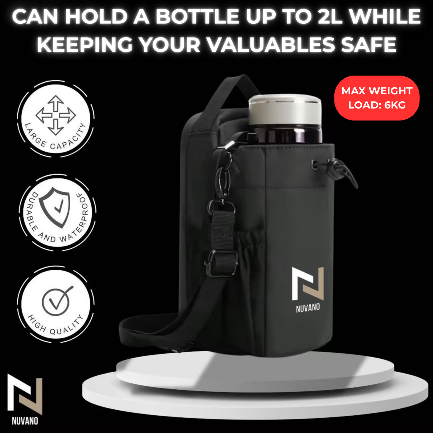 Nuvano Magnetic Gym Bag