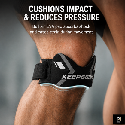 Nuvano Adjustable Patella Knee Support Strap