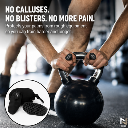 Nuvano Anti-Slip Gym Hand Grips (Left & Right Pair)