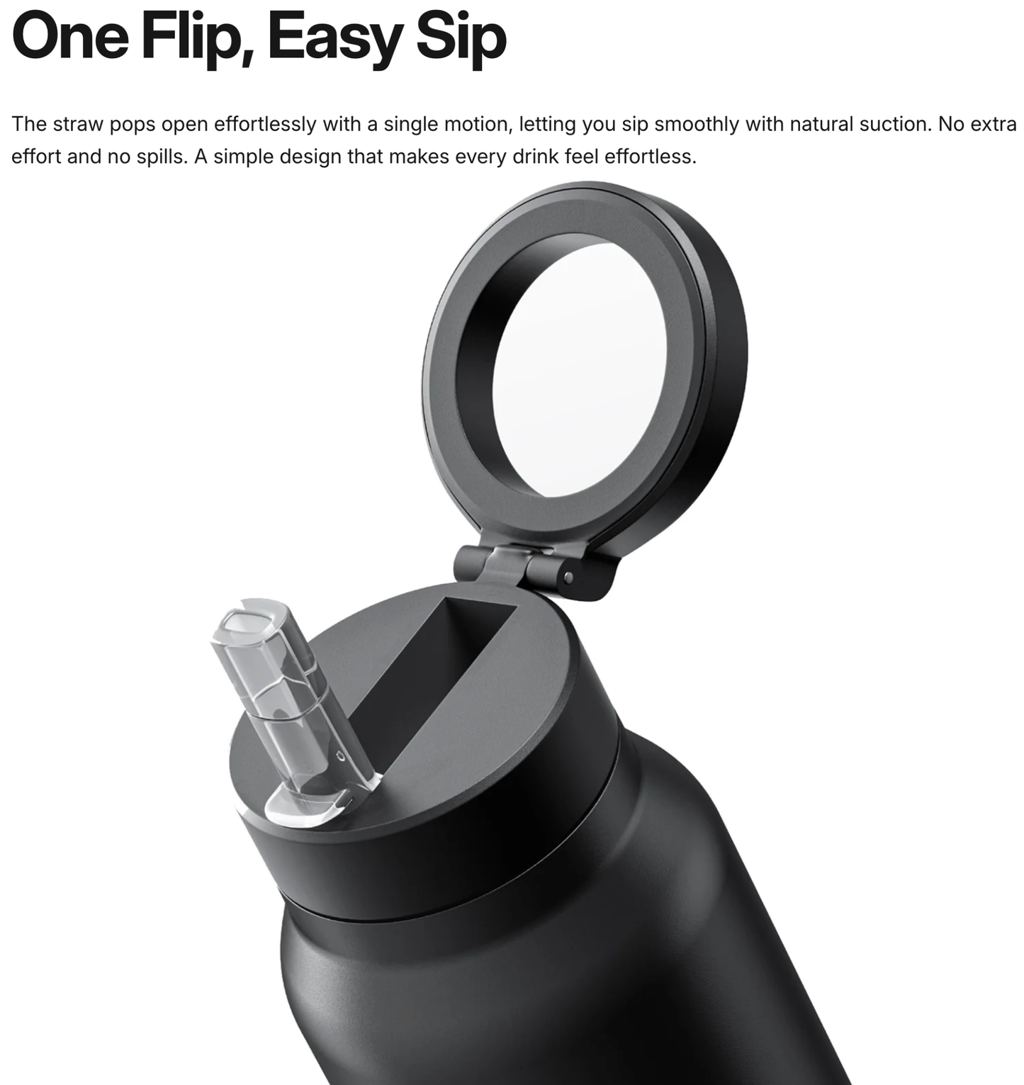 AMAZINGTHING 800ml Insulated Stainless Steel Water Bottle with MagSafe Phone Holder