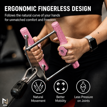 Nuvano Anti-Slip Gym Hand Grips (Left & Right Pair)