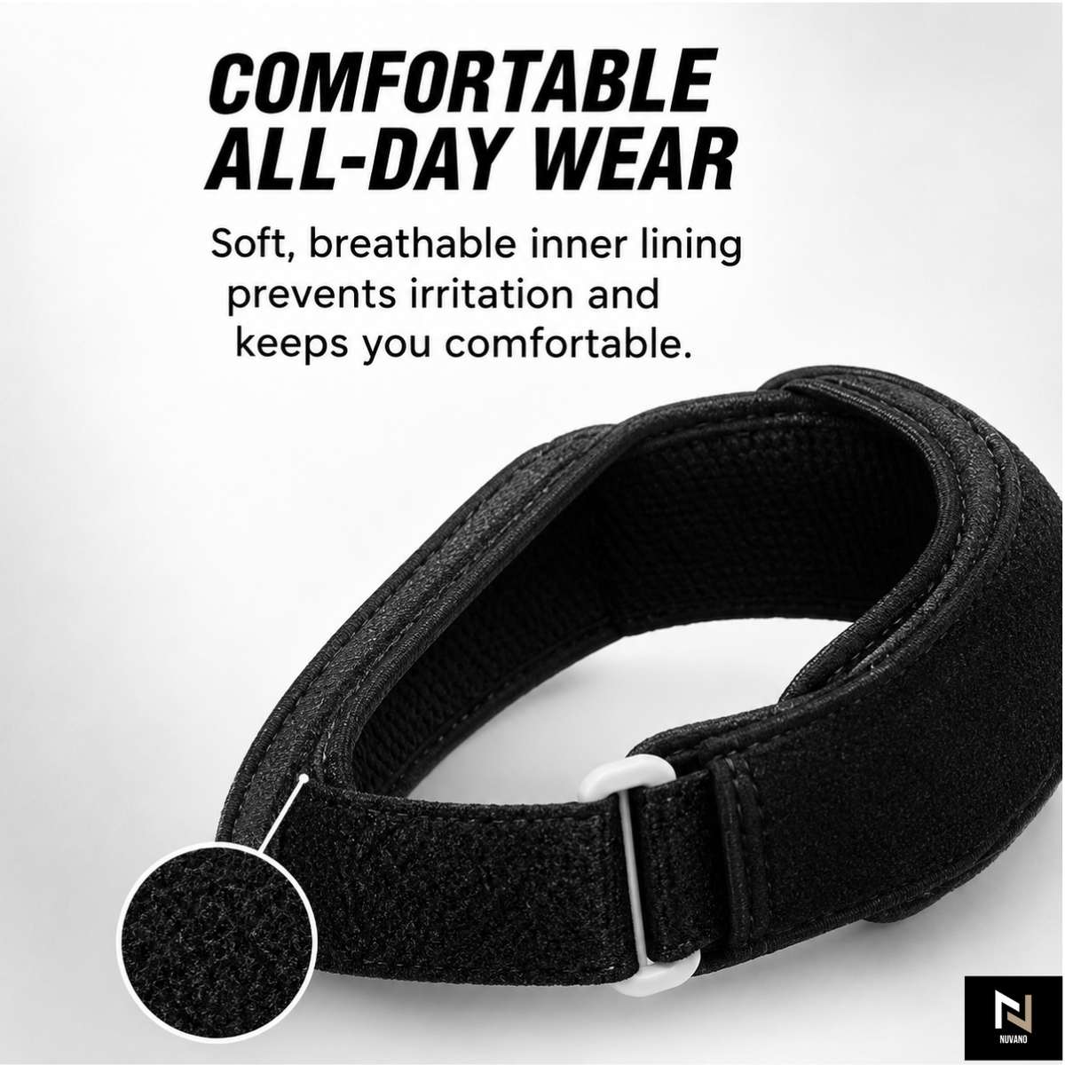Nuvano Adjustable Patella Knee Support Strap