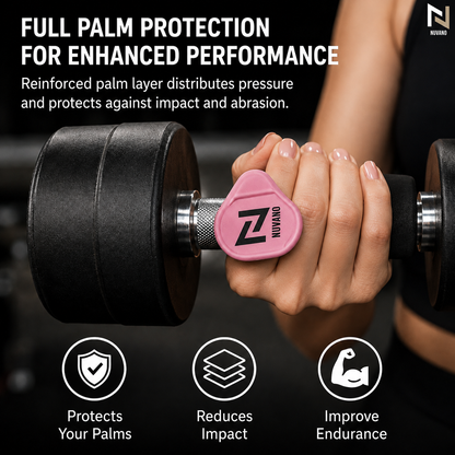 Nuvano Anti-Slip Gym Hand Grips (Left & Right Pair)