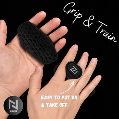 Nuvano Anti-Slip Gym Hand Grips (Left & Right Pair)