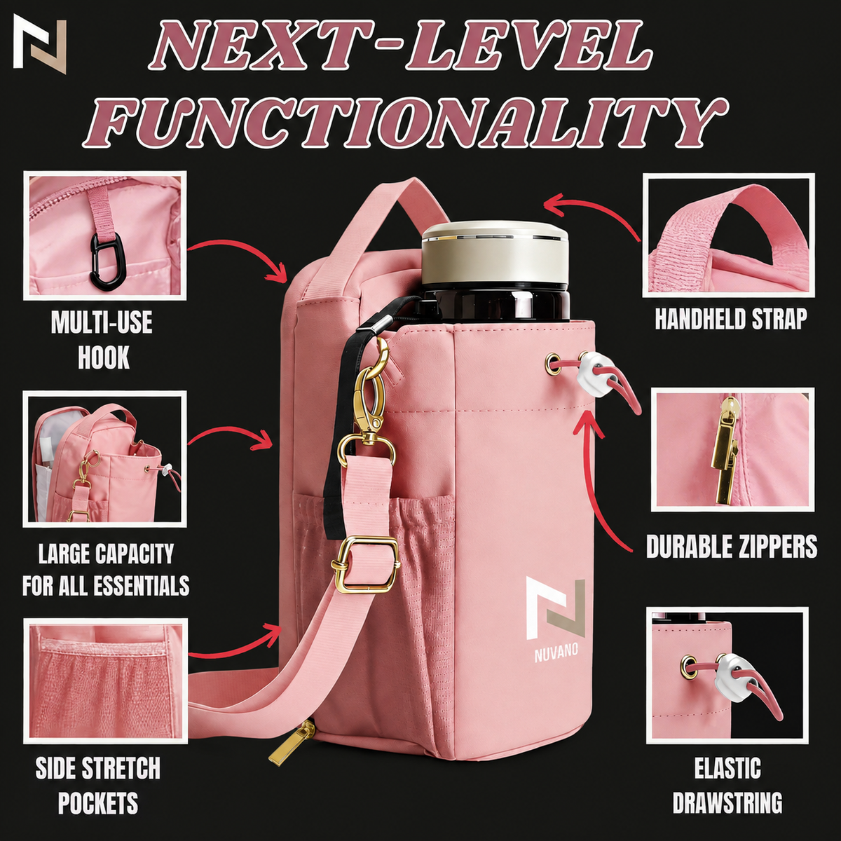 Nuvano Magnetic Gym Bag