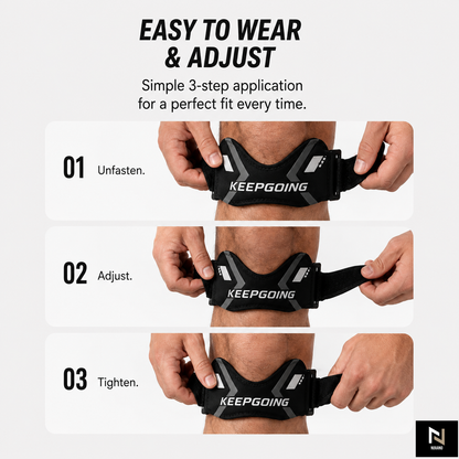 Nuvano Adjustable Patella Knee Support Strap